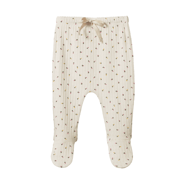 Nature Baby Cotton Footed Romper - Aster Floral