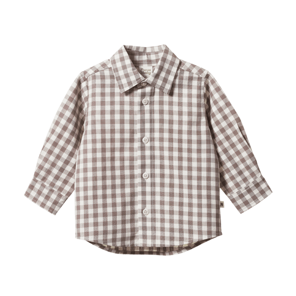 Nature Baby Ira Button Up  - Cub Check