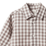 Nature Baby Ira Button Up  - Cub Check