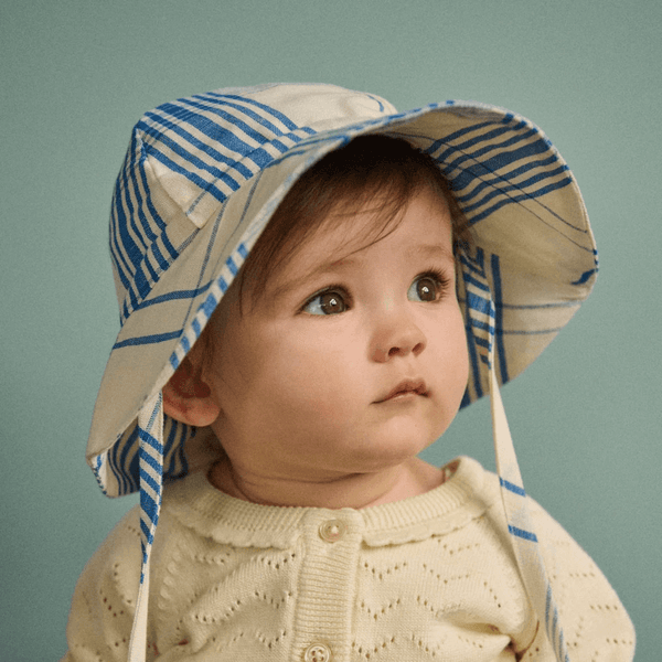 Nature Baby Linen Sunhat - Clyde Check