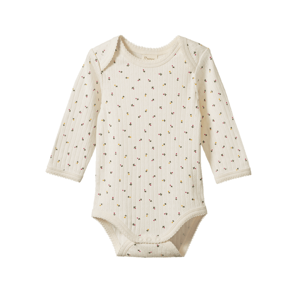 Nature Baby Long Sleeve Bodysuit - Aster Floral