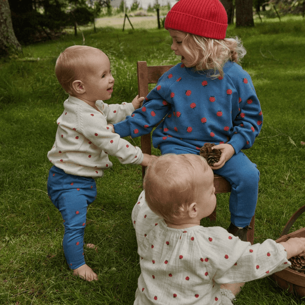 Nature Baby Piper Cardigan - Raspberry Print