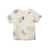 Nature Baby River Tee - Atlantic Print Terry