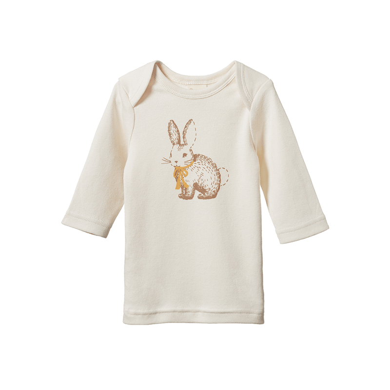 Nature Baby Baby Tee  - Rabbitty Natural