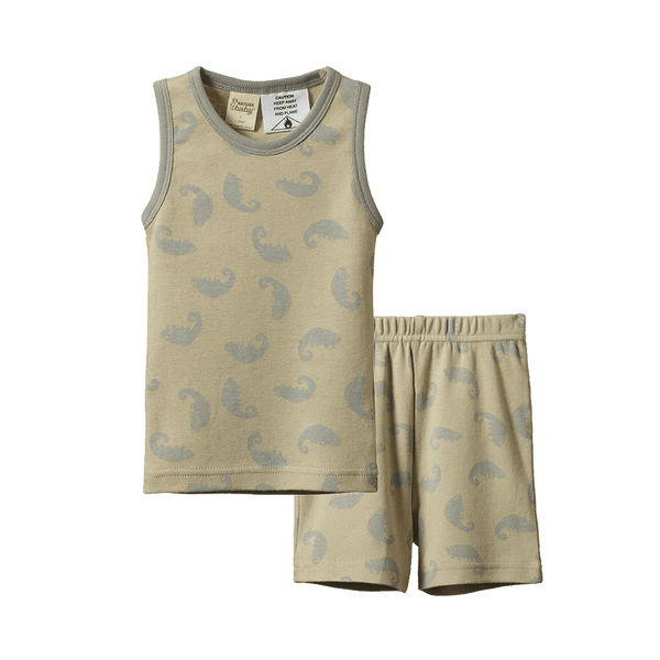 Nature Baby Singlet Pyjama Set - Chameleon