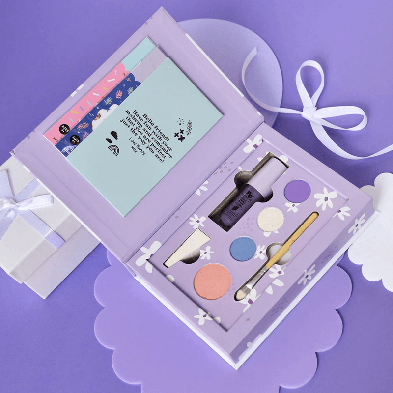 No Nasties Nancy Purple Natural Pressed Powder Kids Makeup Palette Kit