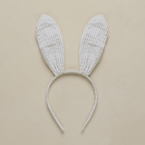 NoraLee Bunny Headband - Sage Stripe