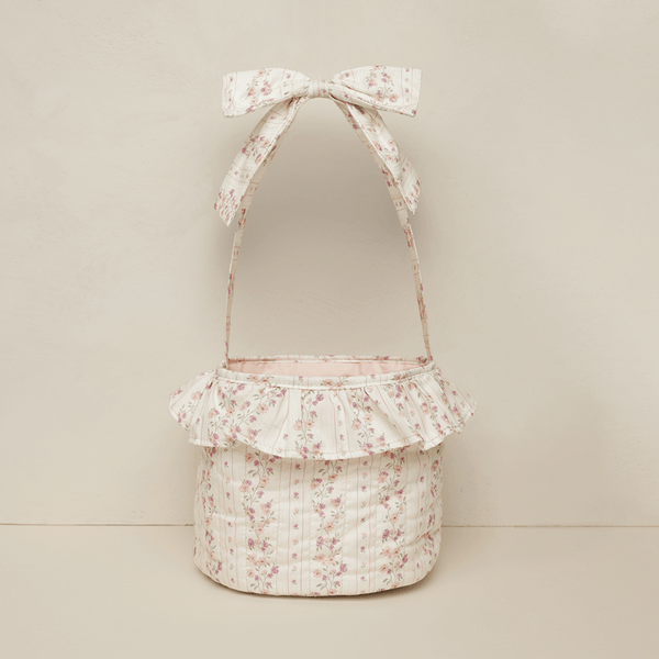 NoraLee Easter Basket - Floral Stripe