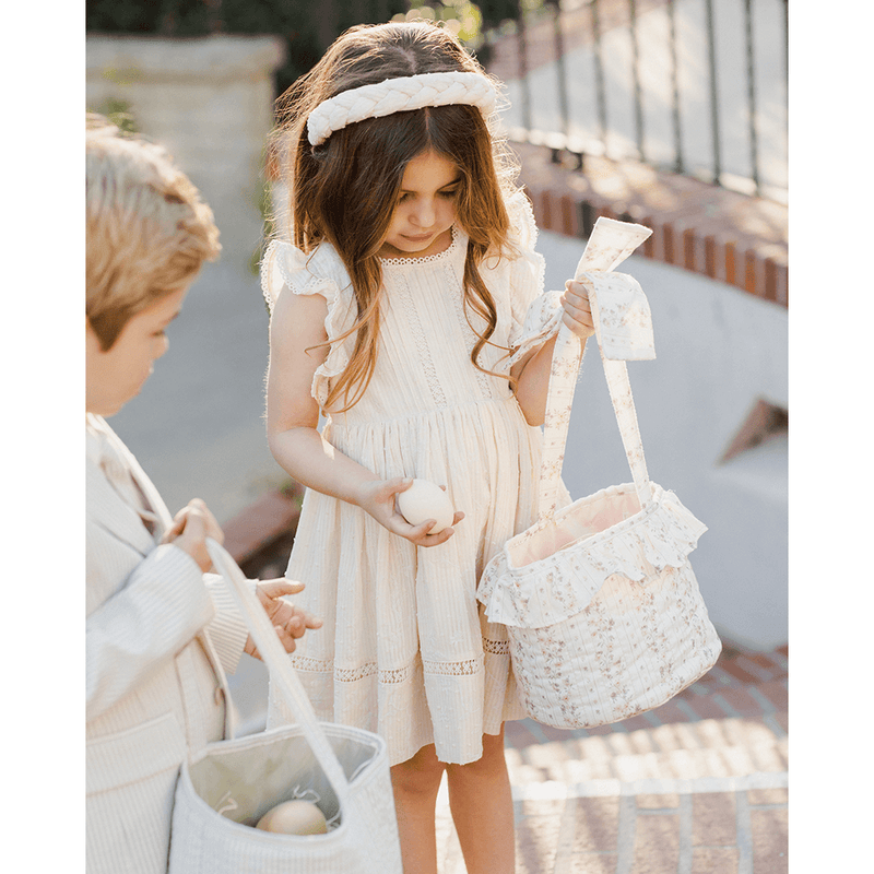 NoraLee Easter Basket - Floral Stripe