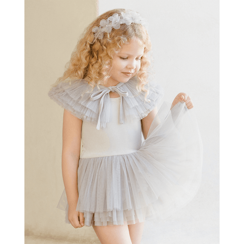 NoraLee Ruffle Tulle Collar - Powder Blue