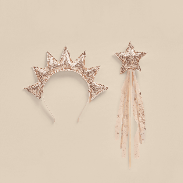 NoraLee Sun Crown & Wand - Dusty Rose