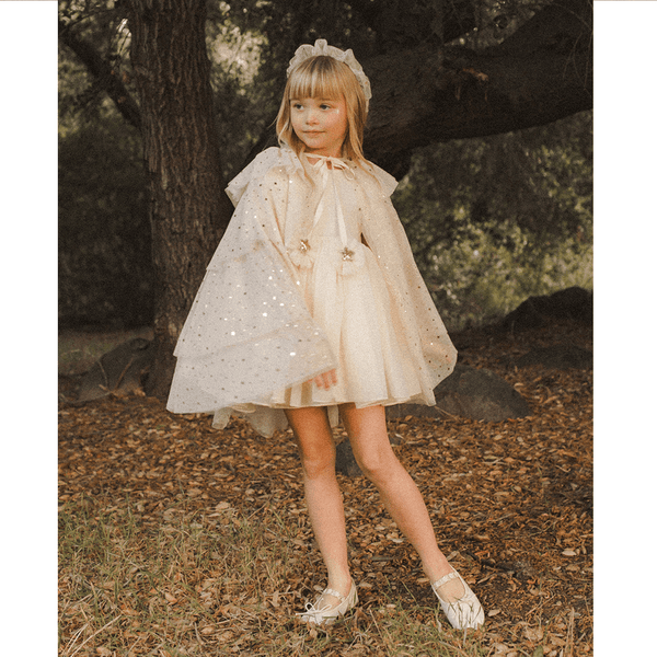 NoraLee Tulle Cape - Champagne Stars