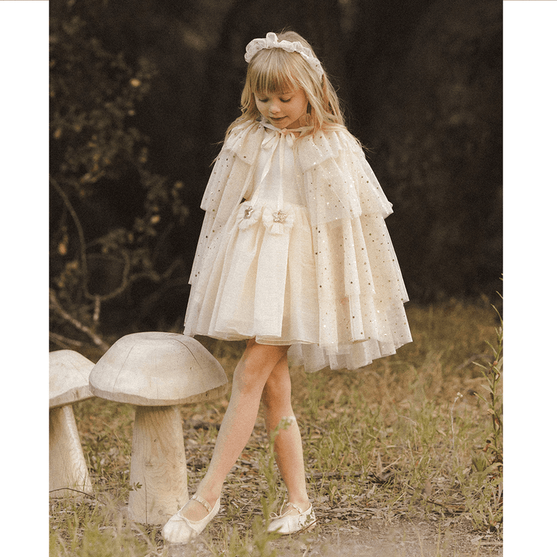 NoraLee Tulle Cape - Champagne Stars