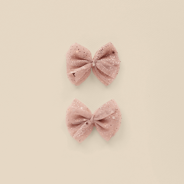 NoraLee Flutter Tulle Clips - Rose Stars