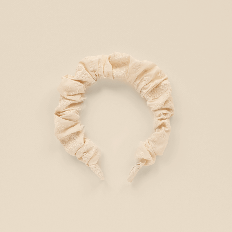 NoraLee Gathered Headband - Natural