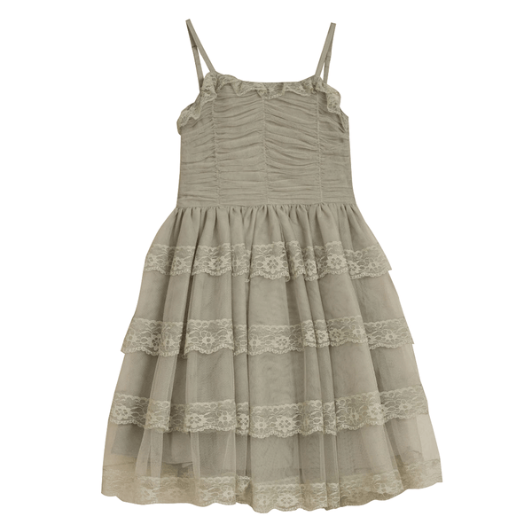 NoraLee Audrey Dress Sage Little Gatherer NZ Childrens Boutique