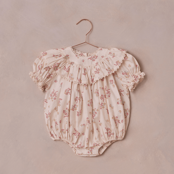 NoraLee Eva Romper - Bow Ditsy