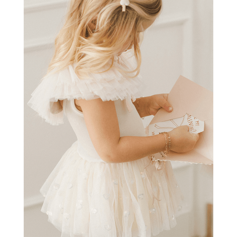 NoraLee Ruffle Tulle Collar - Blush