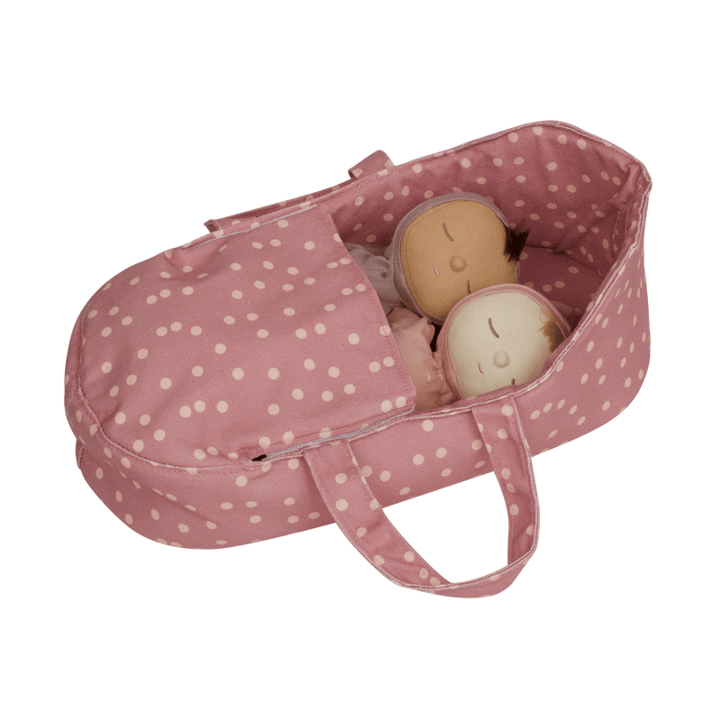 Olli Ella Dinkum Doll Carry Cot - Polka Dot