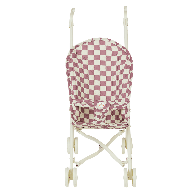 Olli Ella Sollie Stroller - Plum Check