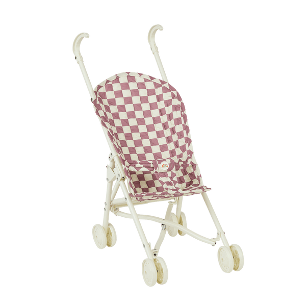 Olli Ella Sollie Stroller - Plum Check