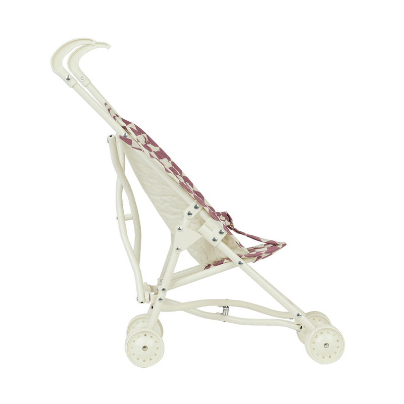 Olli Ella Sollie Stroller - Plum Check