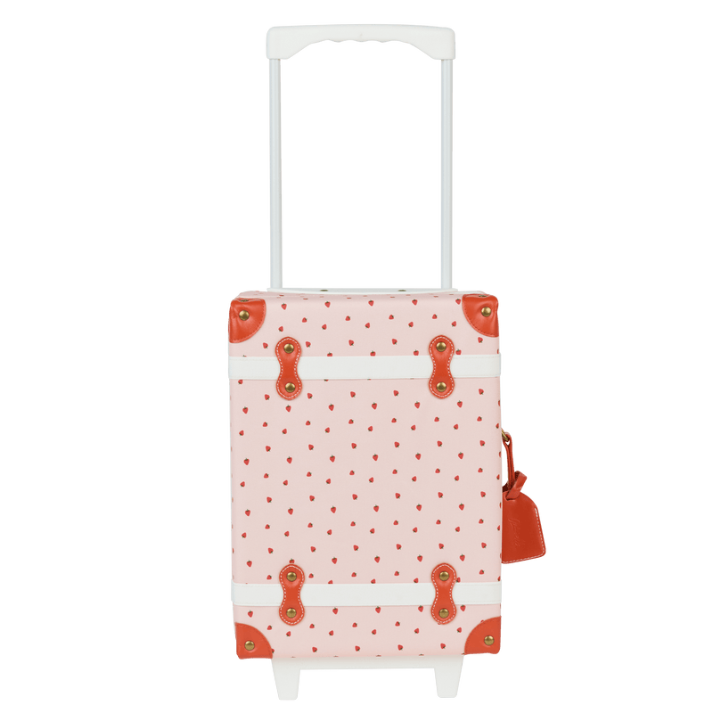 Olli Ella See-Ya Suitcase - Strawberry