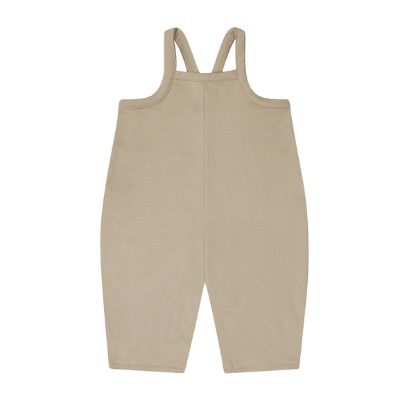 Organic Zoo Warm Sand Oversized Dungarees | Little Gatherer NZ 