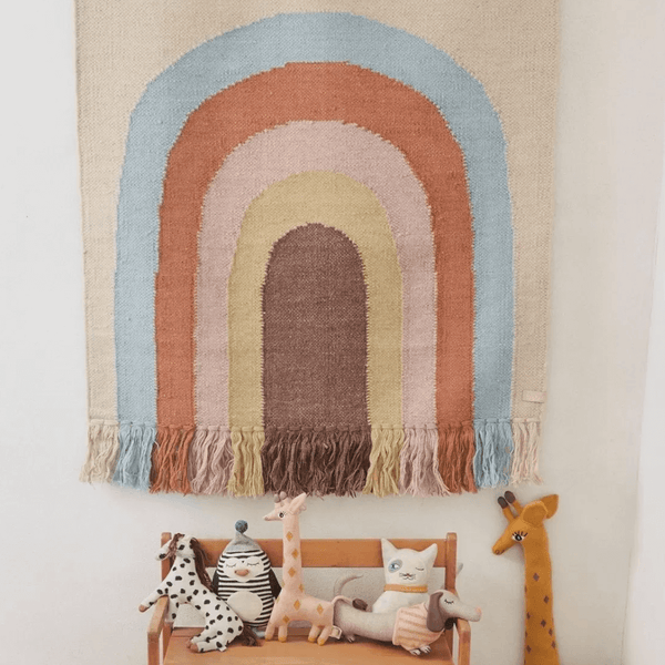 OYOY Follow The Rainbow Wall Rug - Multi