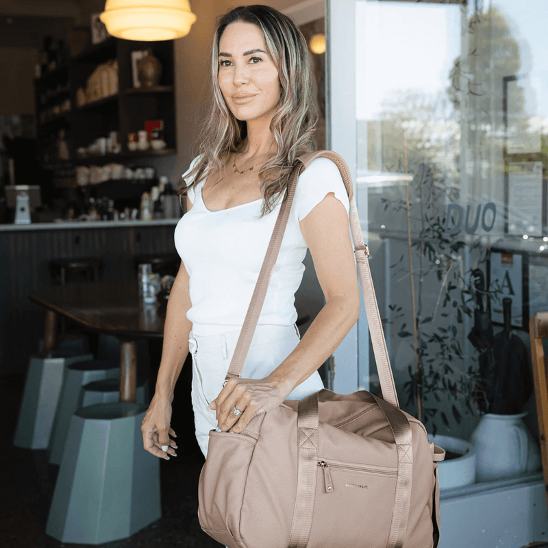 Pretty Brave Stella Baby Bag - Natural Pebble