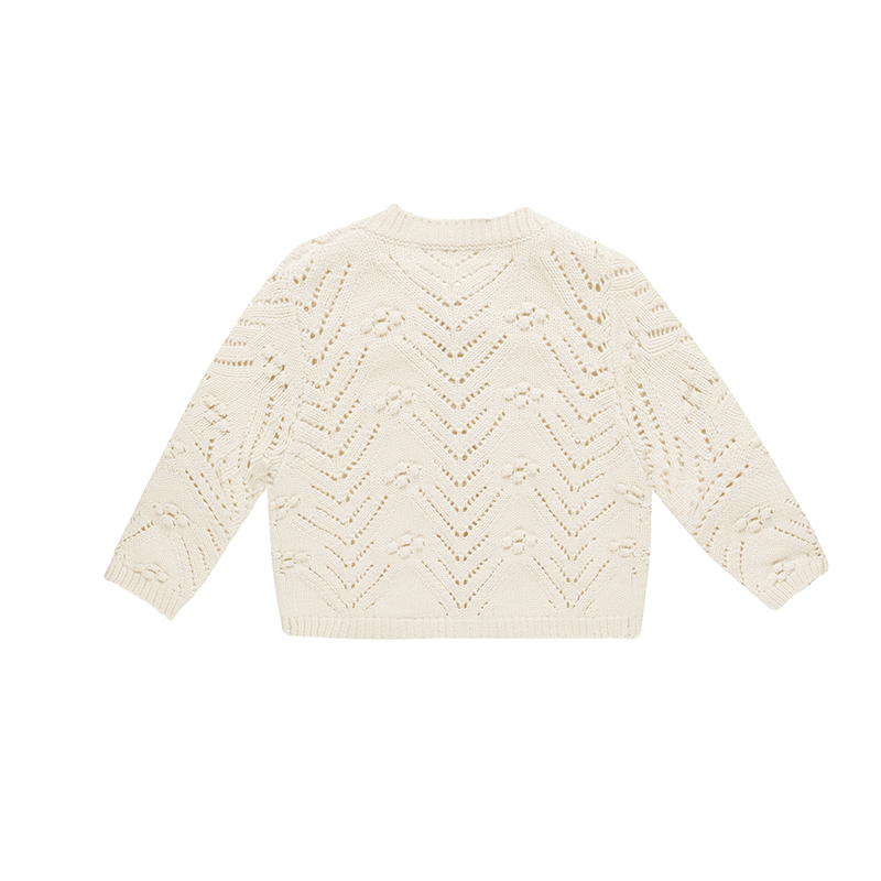 Quincy Mae Knit Cardigan - Natural