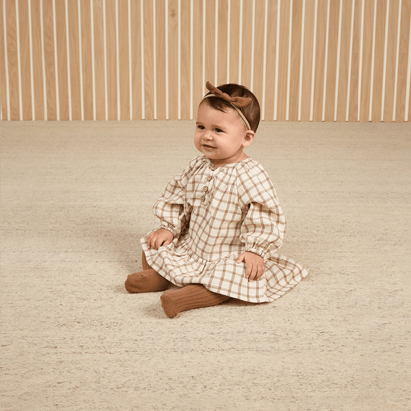 Quincy Mae Lany Dress - Cinnamon Plaid