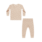 Quincy Mae Waffle Top + Pant Set - Blossom