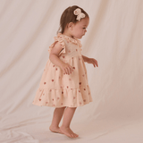 Quincy Mae Charlotte Dress - Heart Embroidery