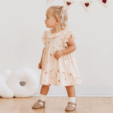 Quincy Mae Charlotte Dress - Heart Embroidery