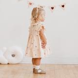 Quincy Mae Charlotte Dress - Heart Embroidery