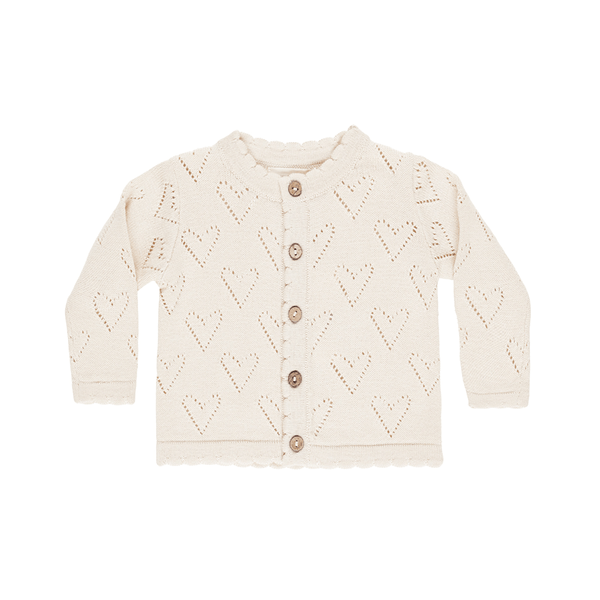 Quincy Mae Knit Cardigan - Ivory