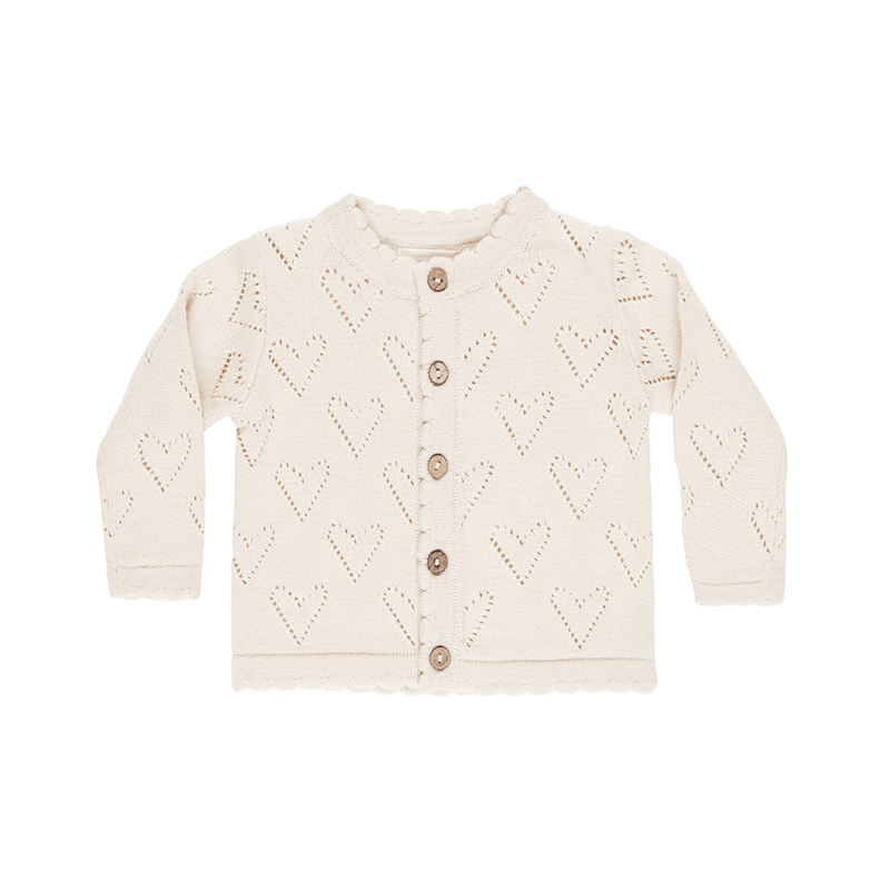 Quincy Mae Knit Cardigan - Ivory