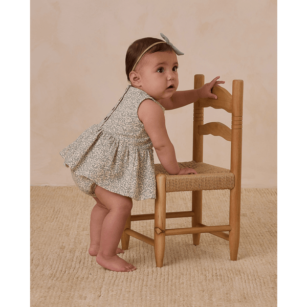 Quincy Mae Skirted Tank Romper - Green Garden