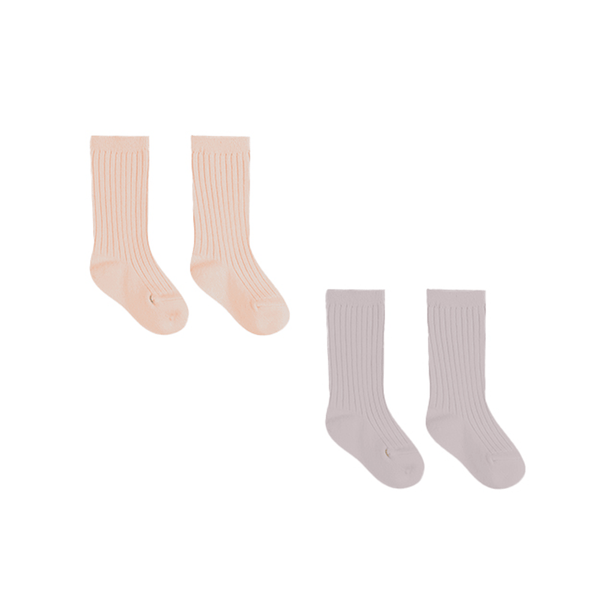 Quincy Mae Socks Set - Melon, Lavender