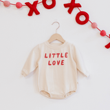 Quincy Mae Crew Neck Bubble Romper - Little Love