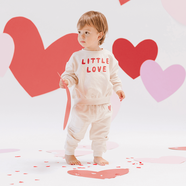 Quincy Mae Relaxed Fleece Sweatshirt - Little Love