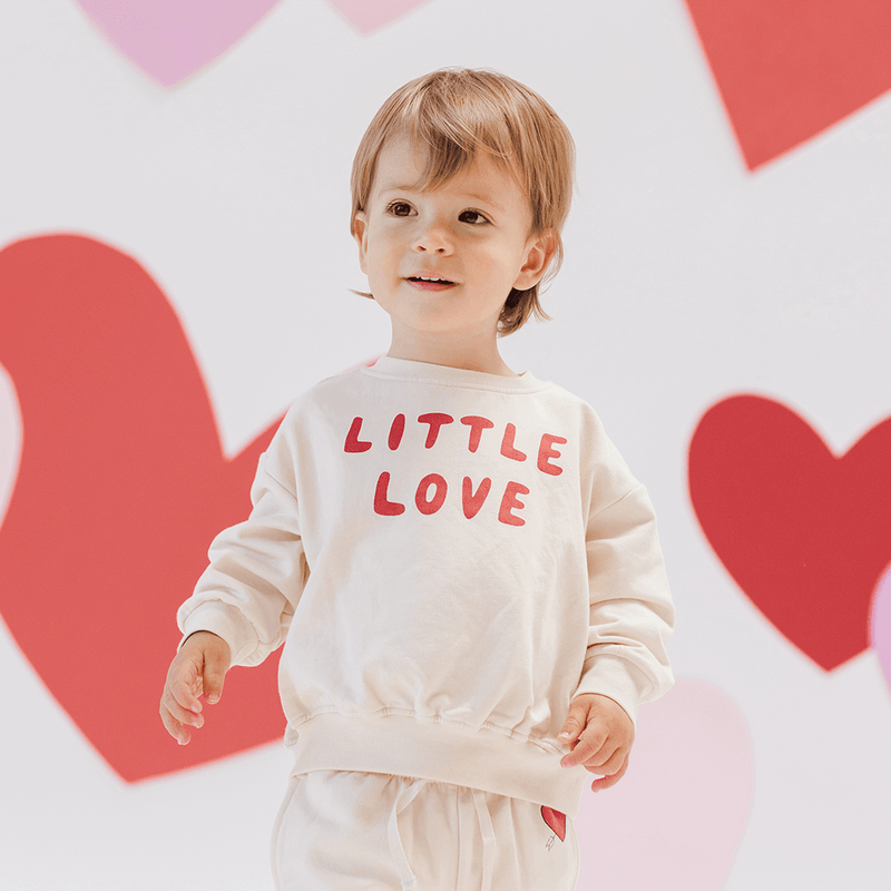 Quincy Mae Relaxed Fleece Sweatshirt - Little Love