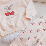 Quincy Mae Relaxed Fleece Sweatshirt - Mon Amour