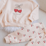 Quincy Mae Relaxed Fleece Sweatshirt - Mon Amour