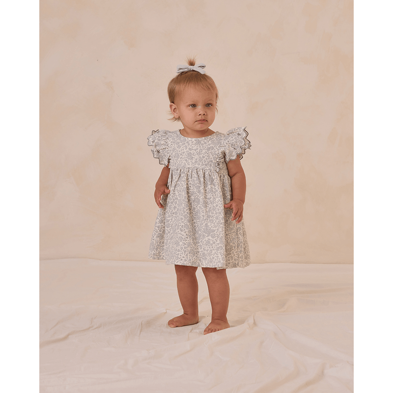 Quincy Mae Alina Dress - Blue Blossom