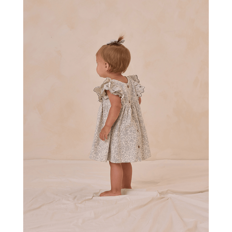 Quincy Mae Alina Dress - Blue Blossom