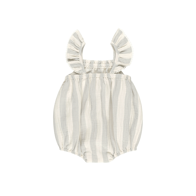 Quincy Mae Bonnie Romper - Sky Stripe