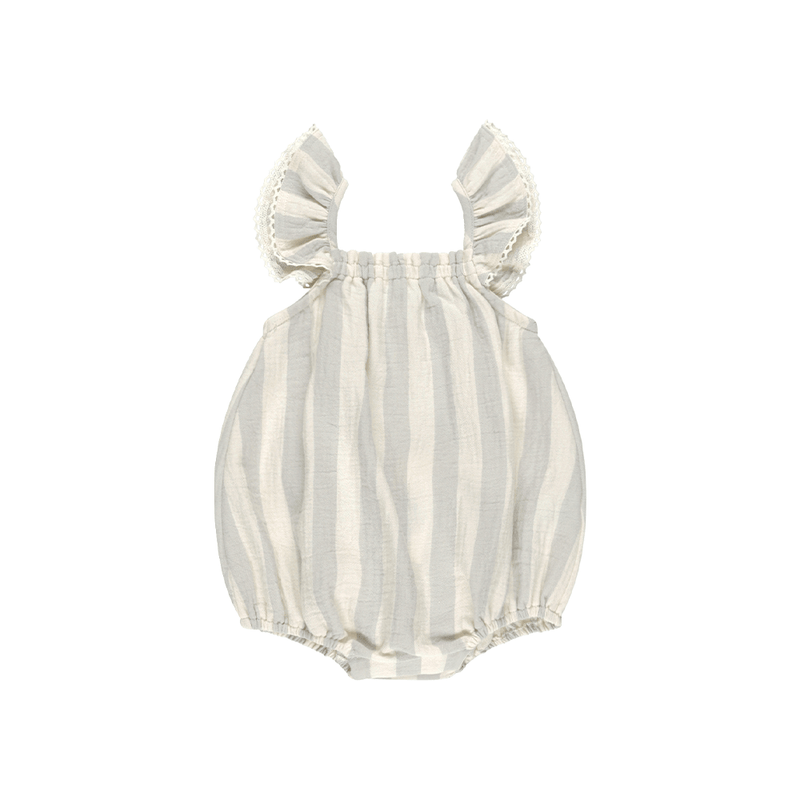 Quincy Mae Bonnie Romper - Sky Stripe