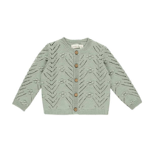 Quincy Mae Knit Cardigan - Sage